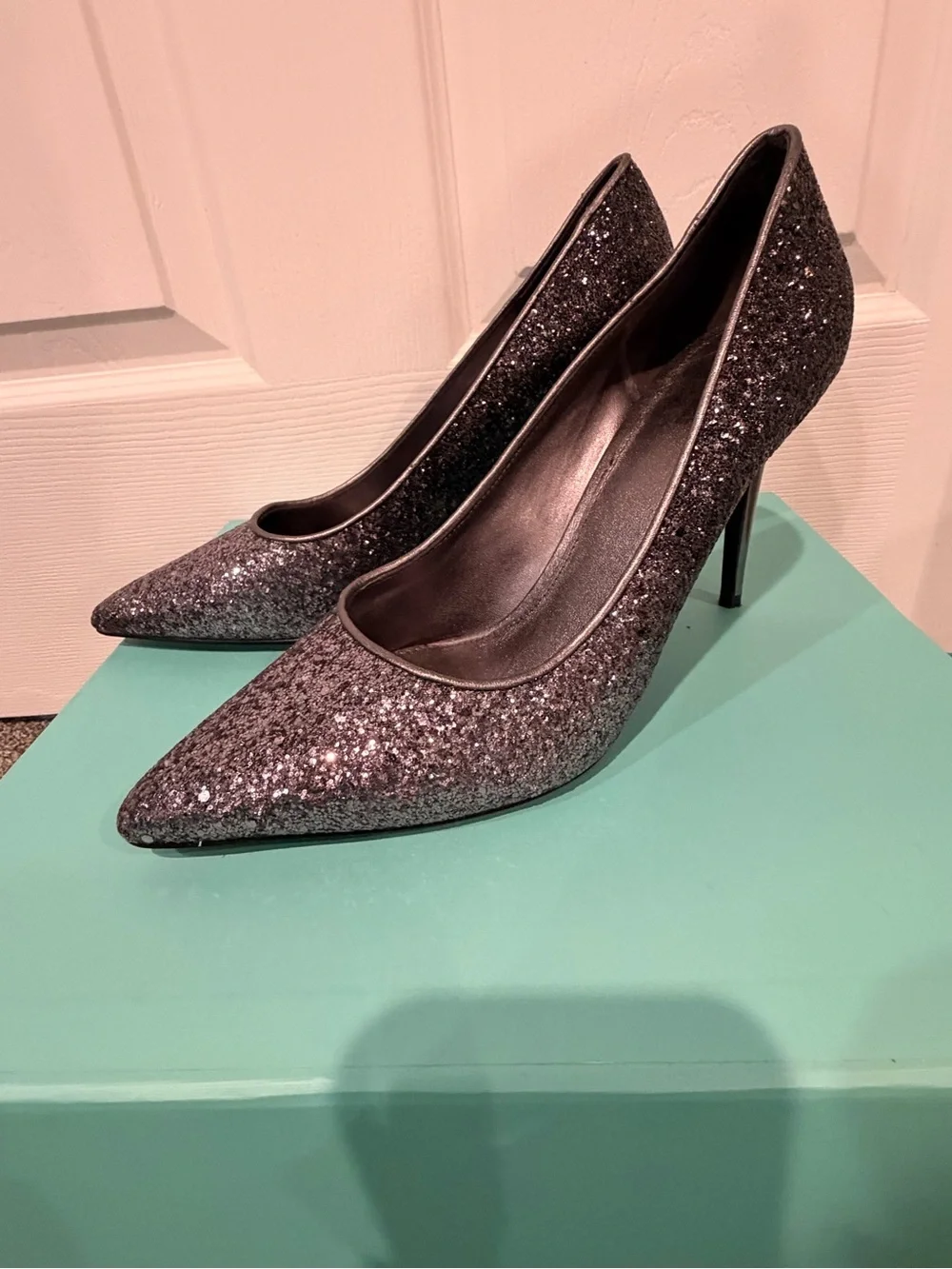 Michael Kors Women's Glitter Pointed-Toe Stiletto Pumps - 9.5